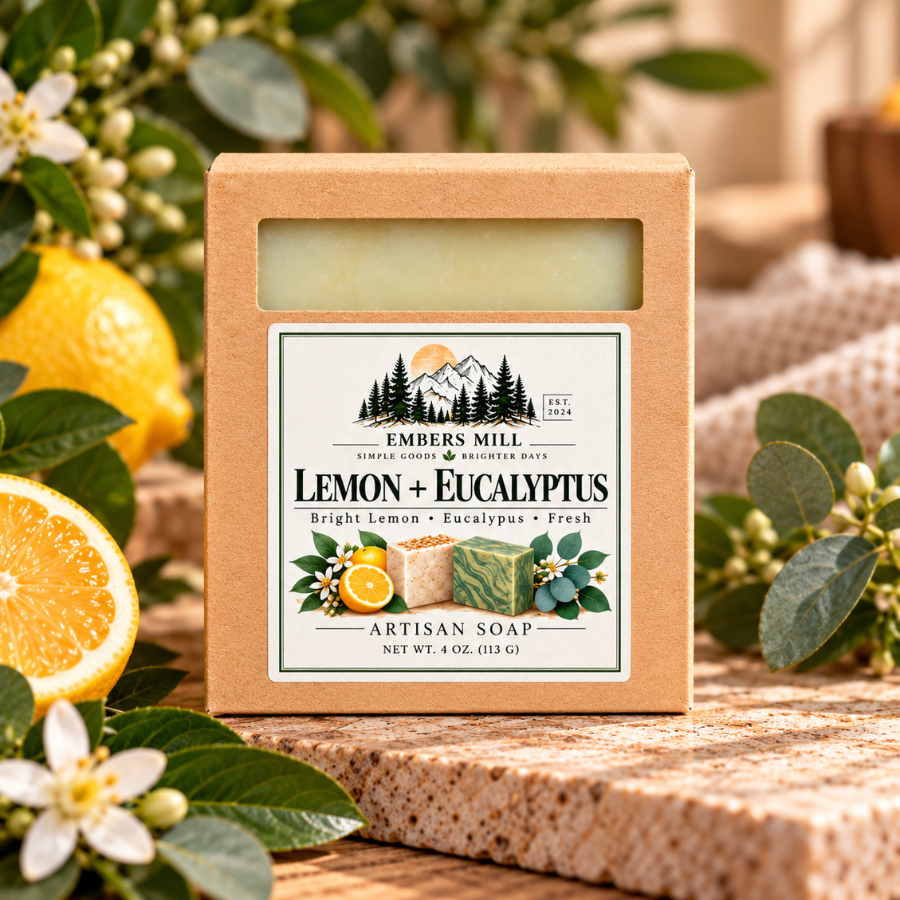 Lemon + Eucalyptus Artisan Soap