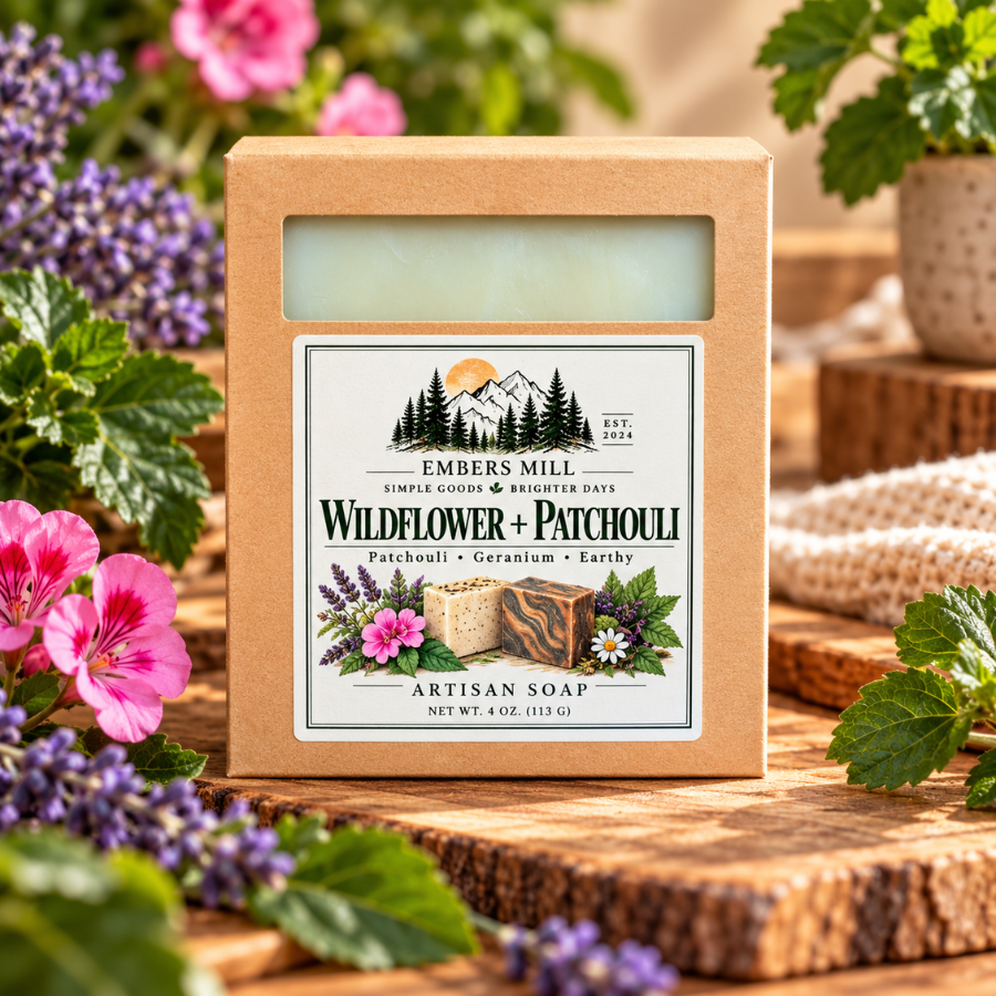 Wildflower + Patchouli Artisan Soap